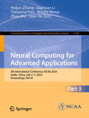 cover image of Neural Computing for Advanced Applications